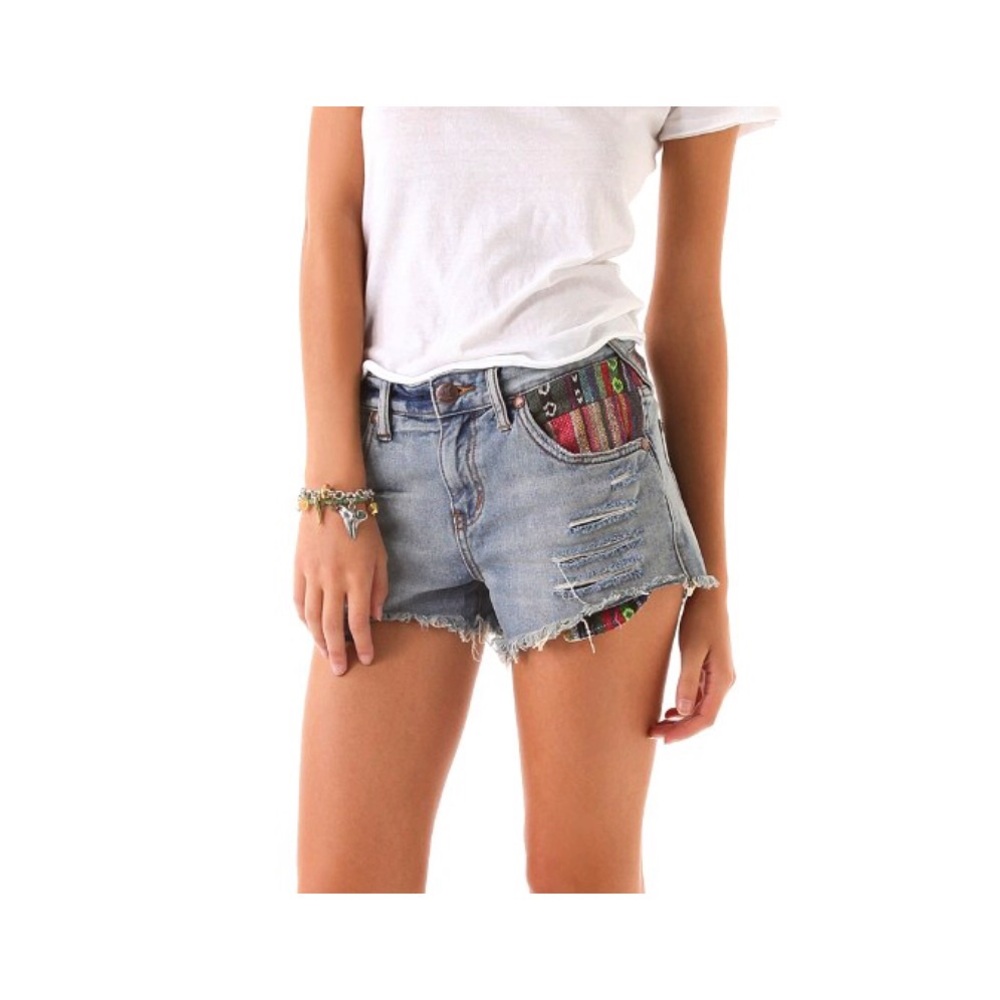 fяєє ρєσρℓє - Aztec Denim Shorts